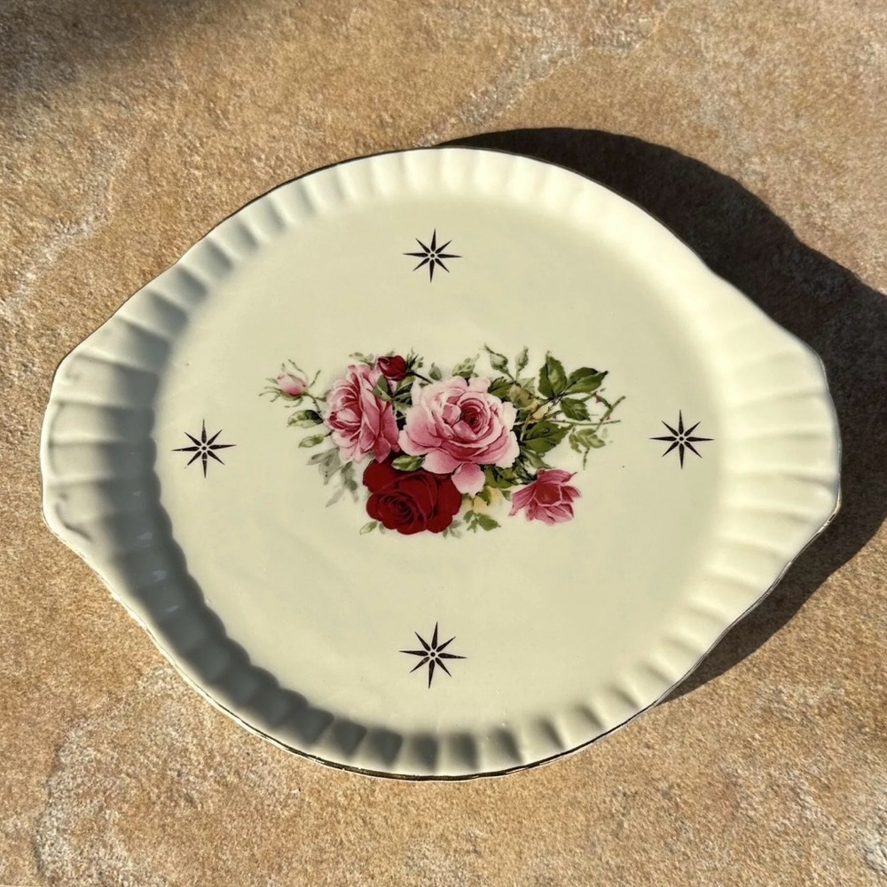 Formalities by Baum Bros Victorian Rose Collection 8” Plate Serving Dish
